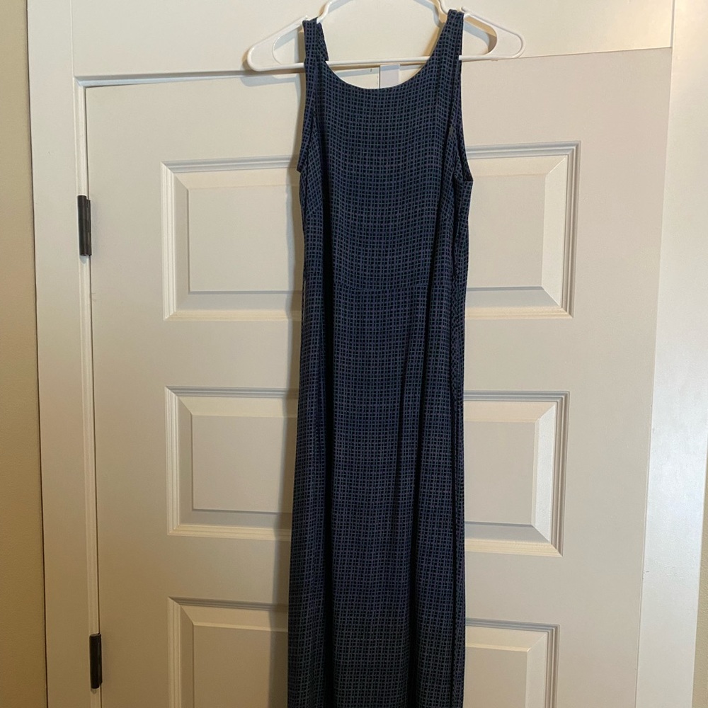Vintage Plaid Maxi Dress